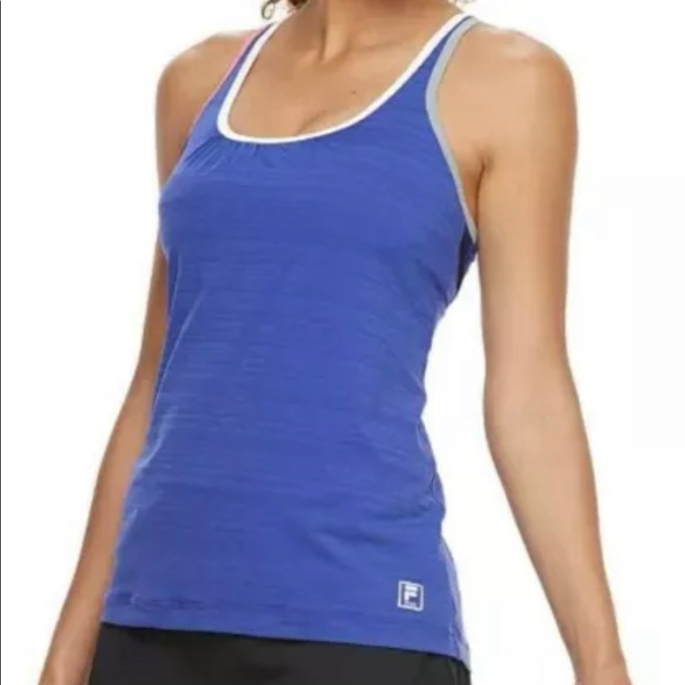 FILA SPORT 2-in-1 Cross Back Sports Bra & Tank